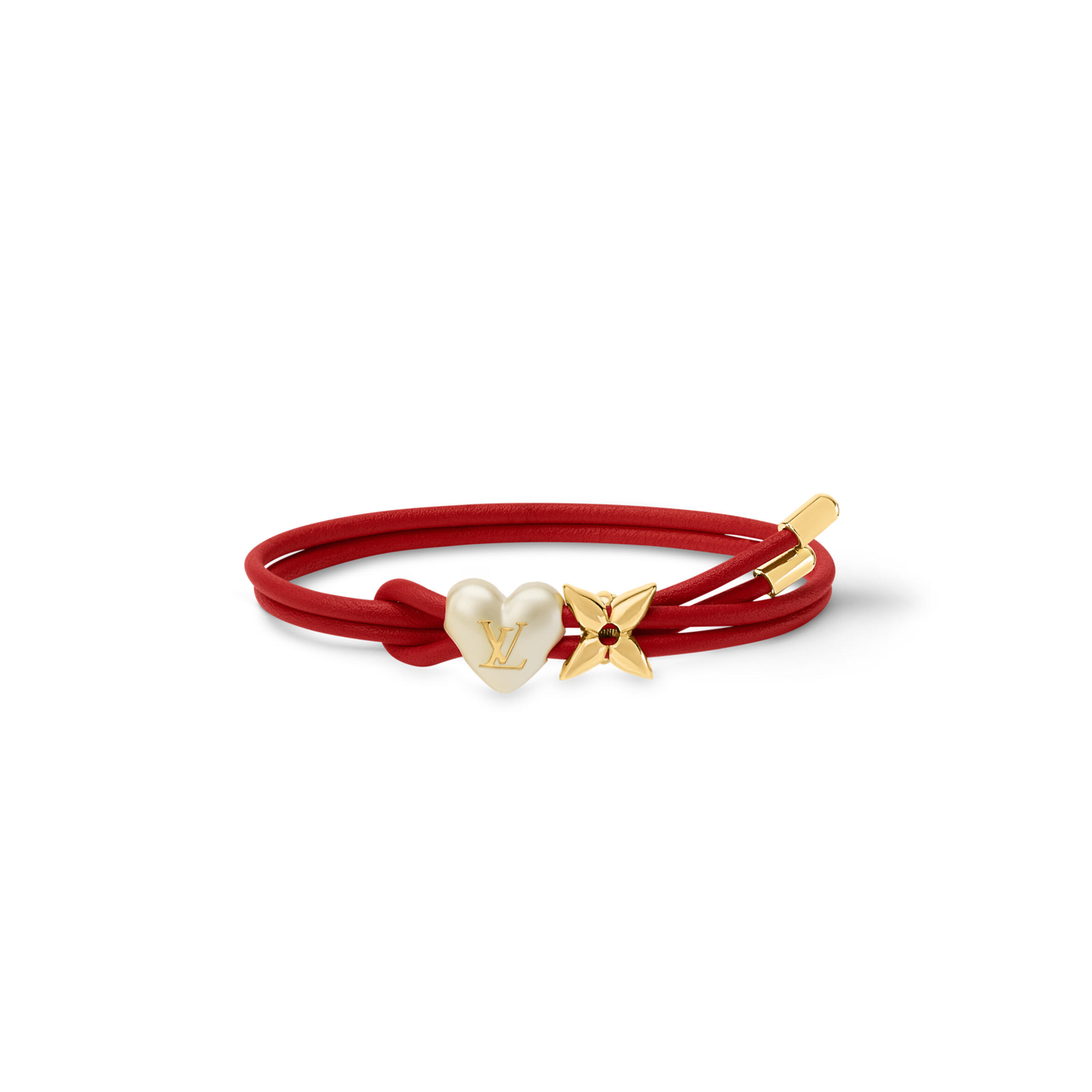 l0vis Vvtt0n lv bloom pearl heart bracelet m4719z